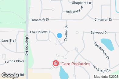 Map image of the property - 2100 Fox Hollow Dr