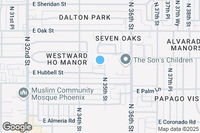 Map image of the property - 3437 E Holly St