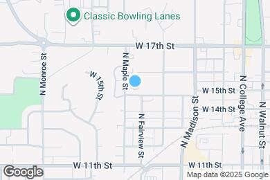 Map image of the property - 704 W 15th St