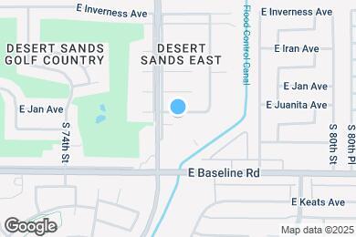 Map image of the property - 7619 E Juanita Ave