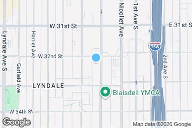 Map image of the property - 3208 Blaisdell Ave