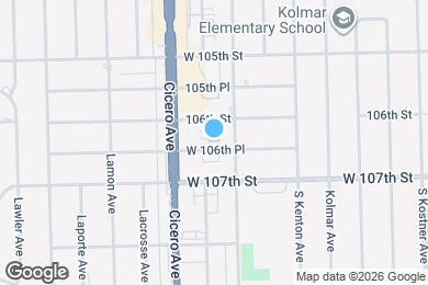 Map image of the property - 4712 W 106th Pl