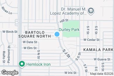 Map image of the property - 1104 W Cedar St