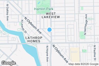 Map image of the property - 2844 N Damen Ave