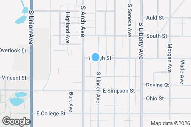 Map image of the property - 1427 S Linden Ave