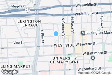 Map image of the property - 617 W Lexington St