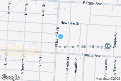 Map image of the property - 107 N East Ave