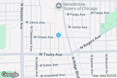 Map image of the property - 7252 N Hamilton Ave