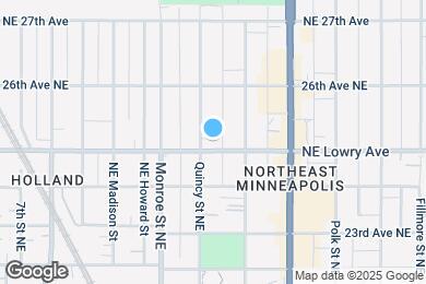 Map image of the property - 807 Lowry Ave NE