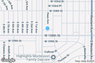 Map image of the property - 2126 W 107th St