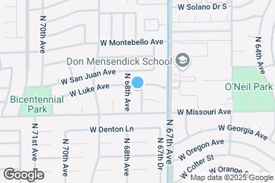 Map image of the property - 5528 N 67th Dr