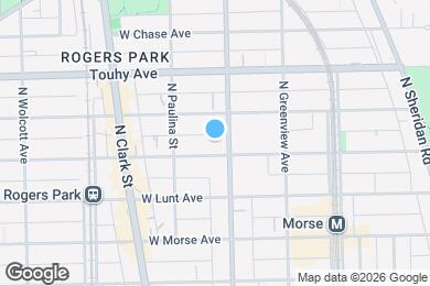 Map image of the property - 1600 W Greenleaf Ave