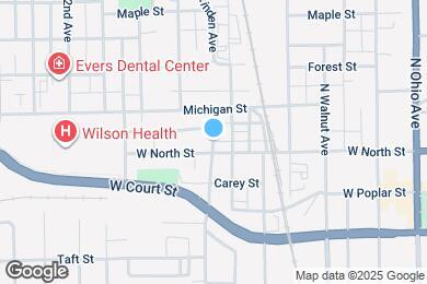 Map image of the property - 612 N Highland Ave