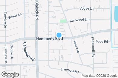 Map image of the property - 9405 Hammerly Blvd
