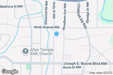 Map image of the property - 427 Holly St NW