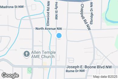 Map image of the property - Room in House on Holly St NW