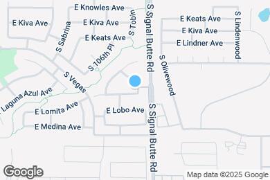 Map image of the property - 10746 E Lomita Ave