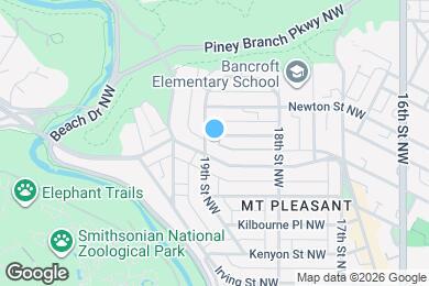 Map image of the property - 1878 Monroe St NW