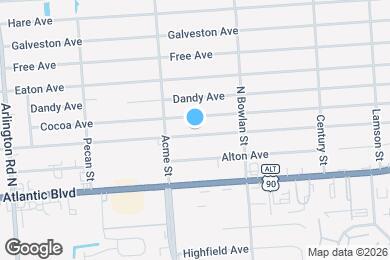 Map image of the property - 8205 Berry Ave