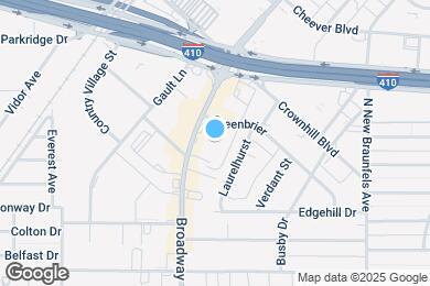 Map image of the property - Greenbrier Apartments