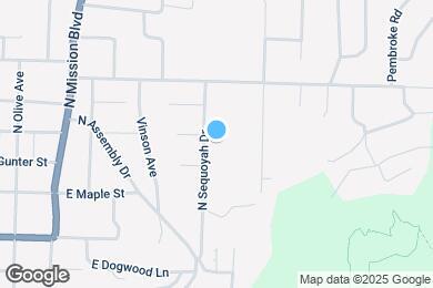 Map image of the property - 578 N Sequoyah Dr