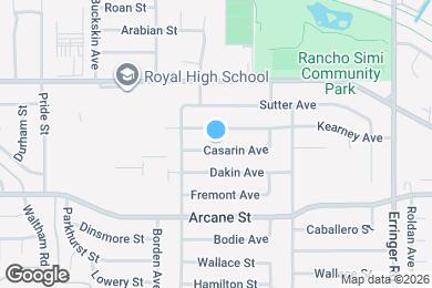Map image of the property - 1573 Casarin Ave