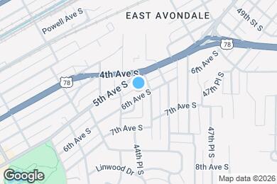 Map image of the property - 4448 6th Ave S