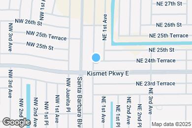 Map image of the property - 22 NE 24th Terrace