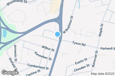 Map image of the property - 1165 W Boylston St