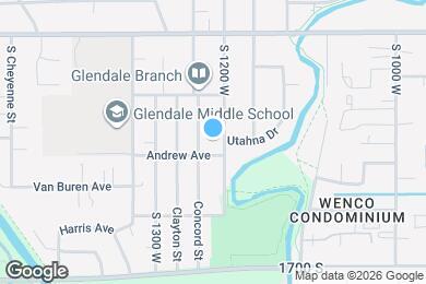 Map image of the property - 1454 S 1200 W