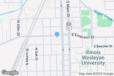 Map image of the property - 208 W Emerson St