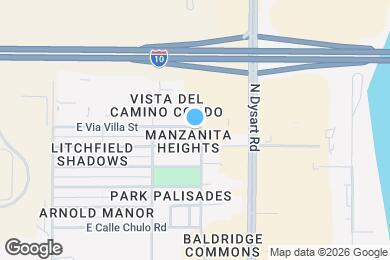 Map image of the property - 1697 N La Fresa Dr