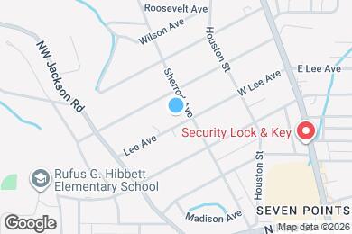 Map image of the property - 314 W Lee Ave