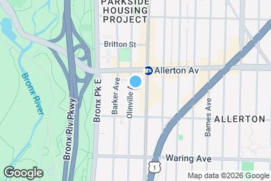 Map image of the property - 2550 Olinville Ave