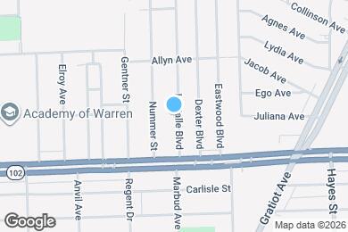 Map image of the property - 20957 La Salle Blvd