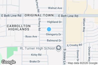 Map image of the property - 1813 Glengarry Dr