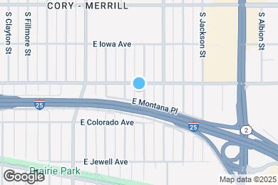 Map image of the property - 1719 S Madison St
