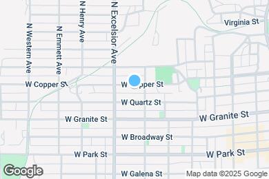 Map image of the property - 820 W Copper St