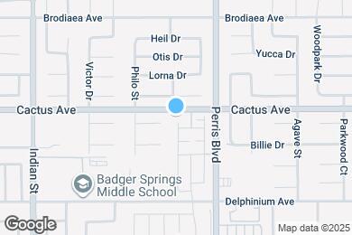 Map image of the property - 24881 Cactus Ave