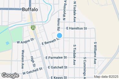 Map image of the property - 201 E Bennett St