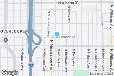 Map image of the property - 4419 N Albina Ave