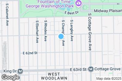 Map image of the property - 6118 S Champlain Ave