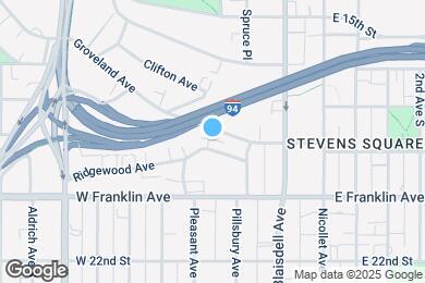 Map image of the property - 222 Ridgewood Ave