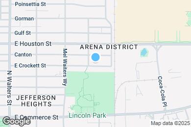 Map image of the property - 2315 E Crockett St