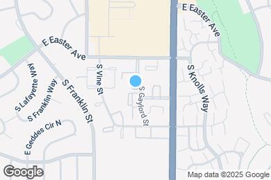 Map image of the property - 7175 S Gaylord St