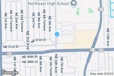 Map image of the property - 5168 NE 6th Ave