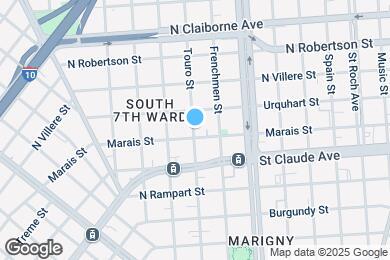 Map image of the property - 1217 Touro St