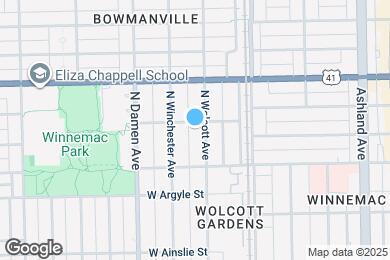 Map image of the property - 5076 N Wolcott Ave