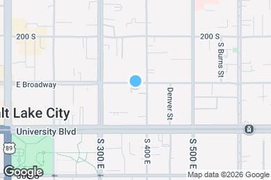 Map image of the property - 362 E Broadway