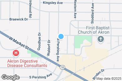 Map image of the property - 93 N Pershing Ave